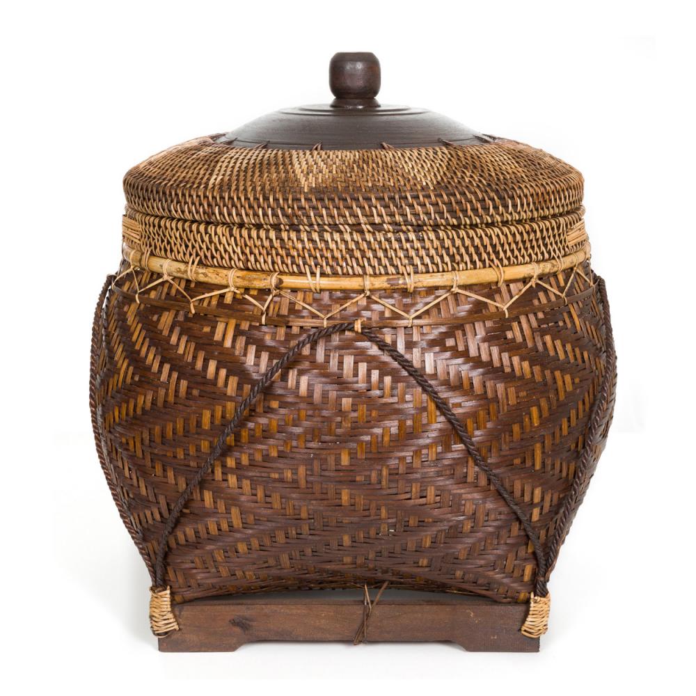 úložný kôš s vekom, hnedý úložný kôš,veľký úložný kôš, etnický úložný kôš, boho doplnok, etnický doplnok do domu, kôš na uloženie hračiek, kôš na uloženie časopisov, kôš na uloženie uterákov