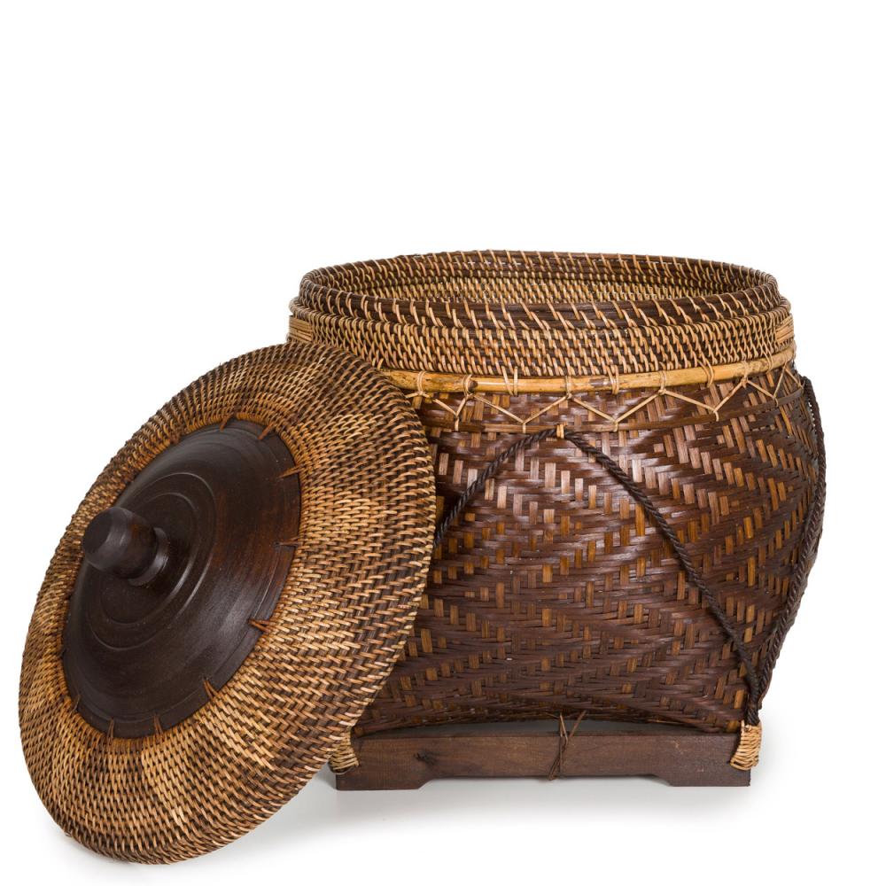 úložný kôš s vekom, hnedý úložný kôš,veľký úložný kôš, etnický úložný kôš, boho doplnok, etnický doplnok do domu, kôš na uloženie hračiek, kôš na uloženie časopisov, kôš na uloženie uterákov