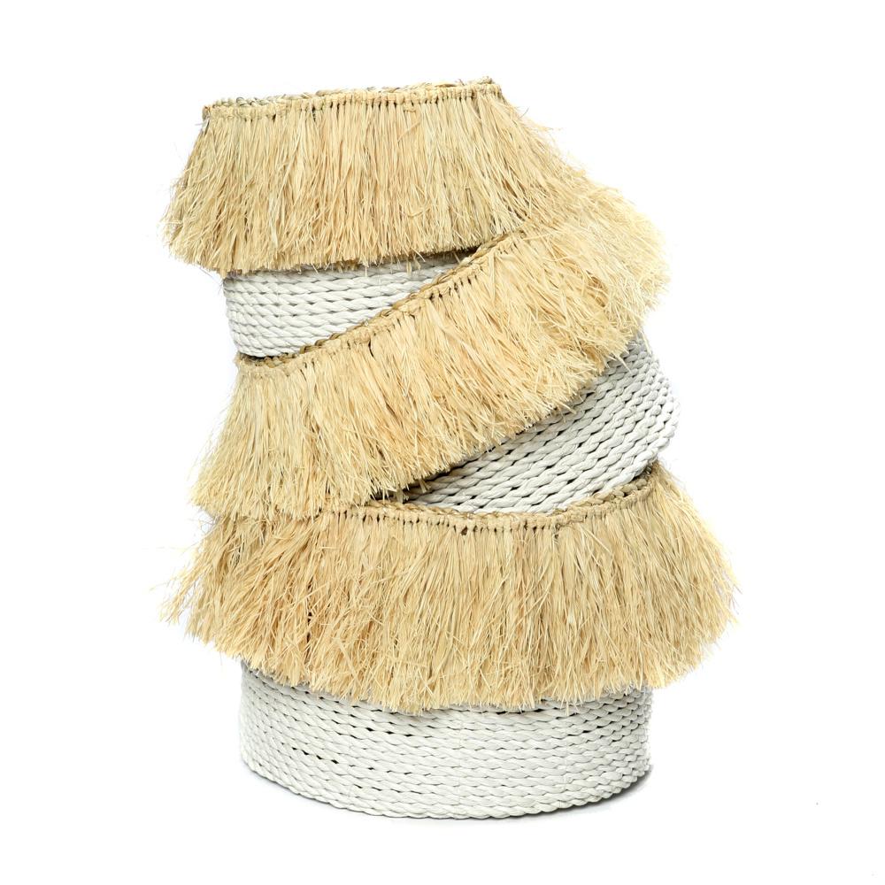 úložné koše, prírodné úložné koše, veľké úložné koše,koše so strapcami, boho štýl koše, bohémske koše so strapcami, bohémsky doplnok do bytu