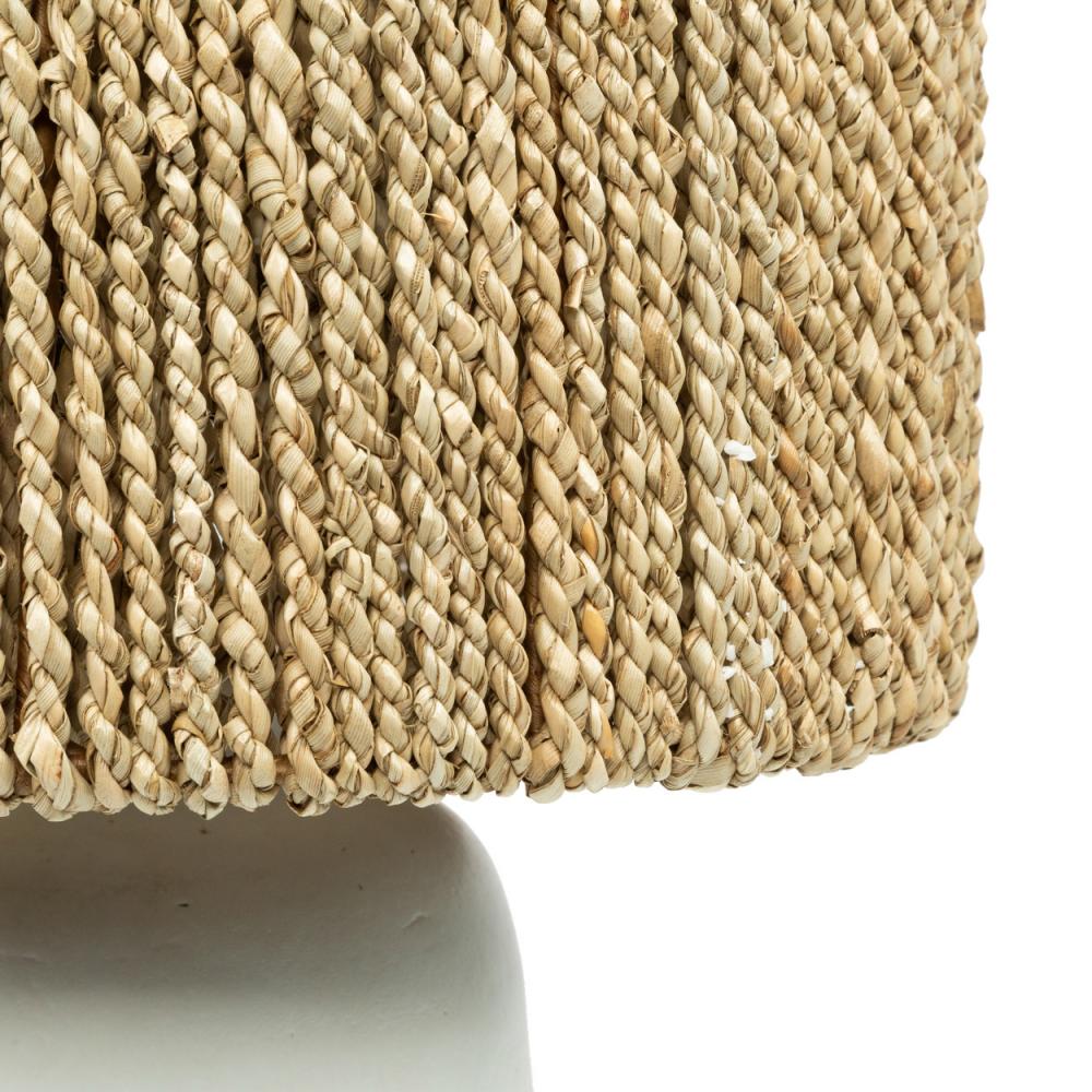 stolová lampa,boho lampa,prírodné tienidlo, boho štýl lampa, prírodná lampa, biela lampa, stojacia lampa, tienidlo z morskej trávy, ručne vyrobená lampa