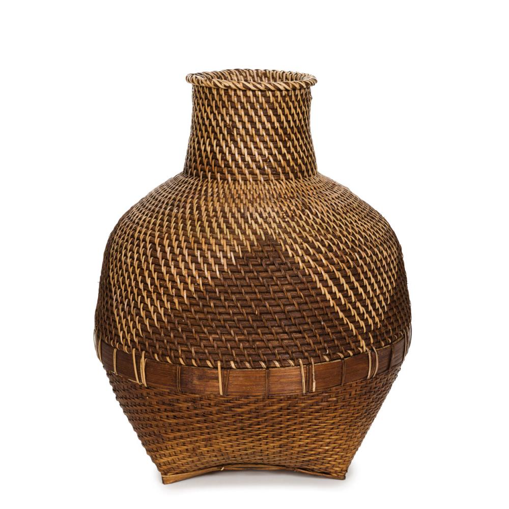 váza, veľká váza, ratanová váza, váza na suché kvety, boho váza, etnický štýl váza, etnická dekorácia do domu, boho doplnok