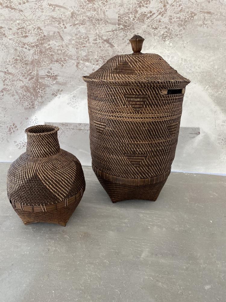váza, veľká váza, ratanová váza, váza na suché kvety, boho váza, etnický štýl váza, etnická dekorácia do domu, boho doplnok