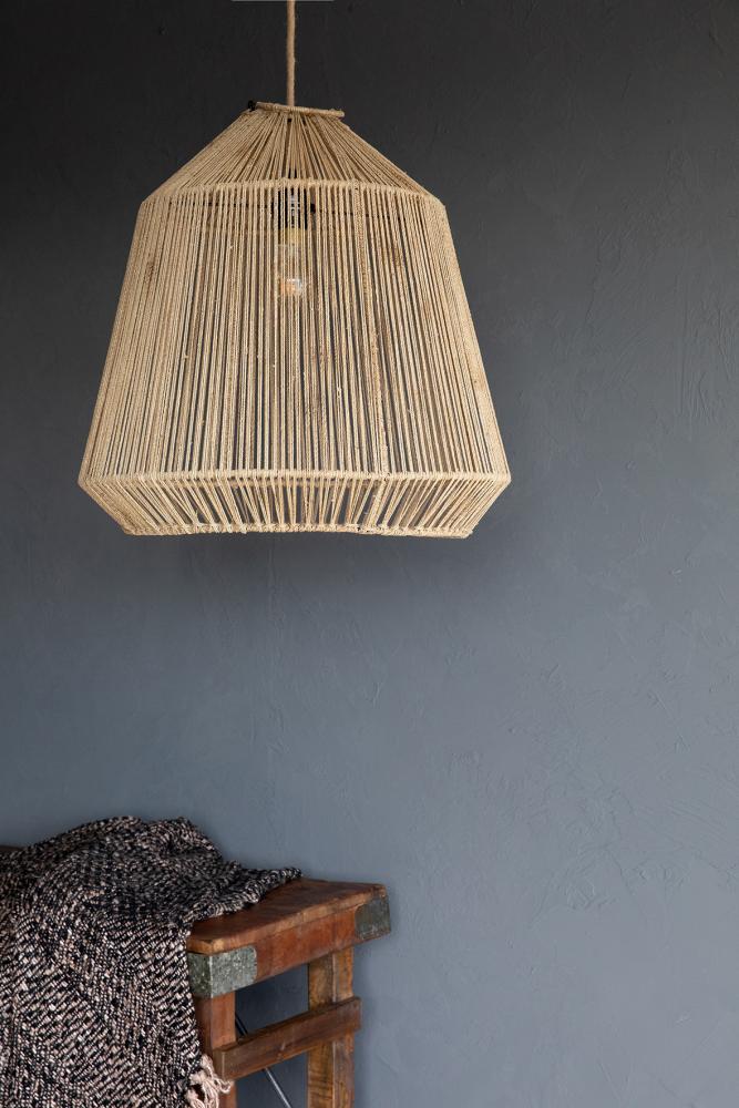 závesná boho lampa, závesné boho tienidlo, prírodné tienidlo, boho svietidlo, bohémska lampa